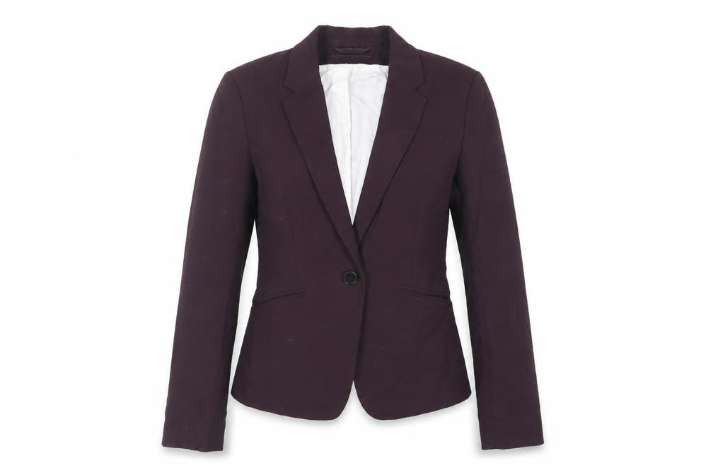 H&M Womens Purple Jacket Blazer Size 6 Button