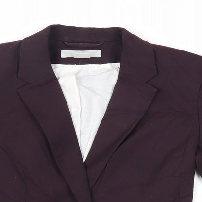 H&M Womens Purple Jacket Blazer Size 6 Button