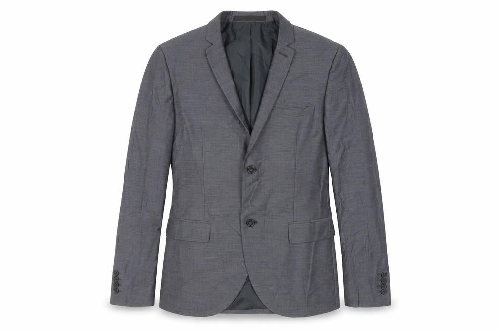 Mens UK Size 38 Topman Regular Grey Suit Jacket