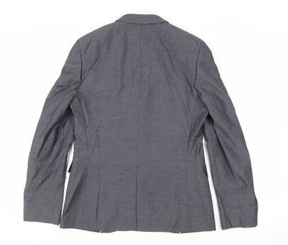 Mens UK Size 38 Topman Regular Grey Suit Jacket