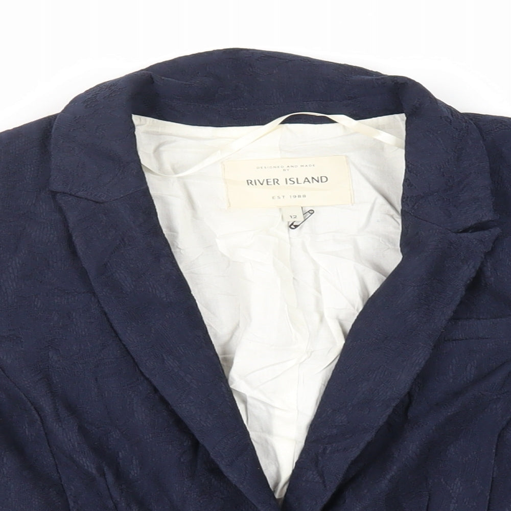 Womens UK Size 12 River Island Blue Jacket
