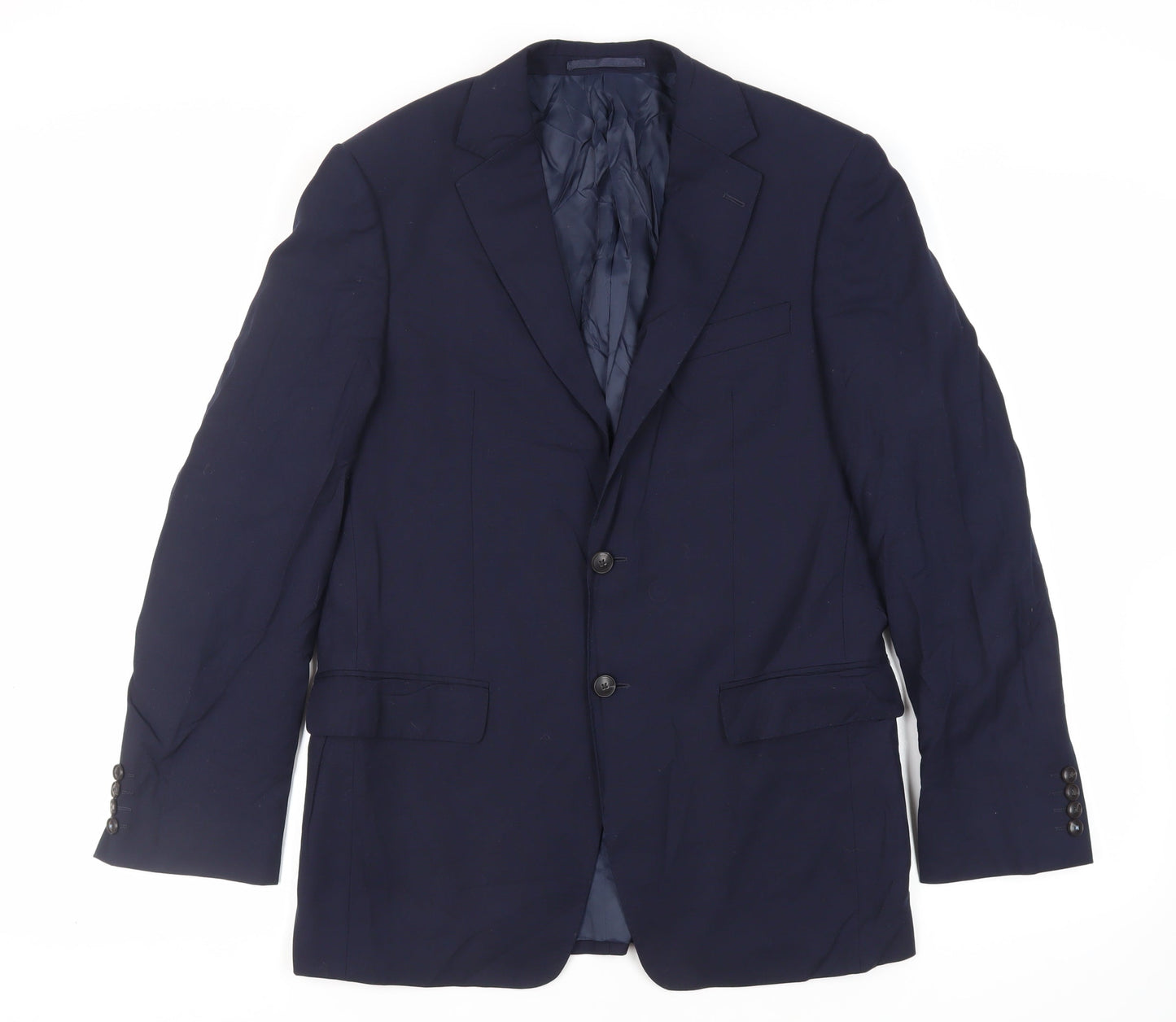 Mens UK Size 38 Marks and Spencer Regular Blue Suit Jacket