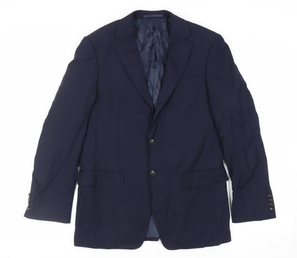 Mens UK Size 38 Marks and Spencer Regular Blue Suit Jacket