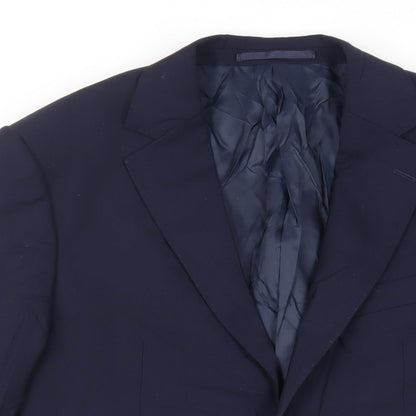 Mens UK Size 38 Marks and Spencer Regular Blue Suit Jacket