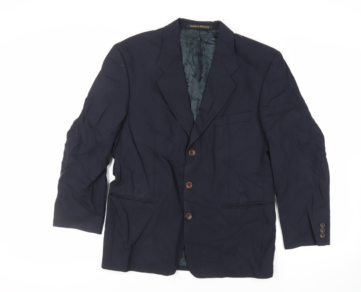 Mens UK Size 38 St Michael Regular Blue Suit Jacket