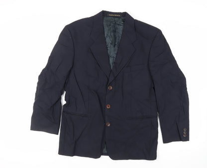 Mens UK Size 38 St Michael Regular Blue Suit Jacket