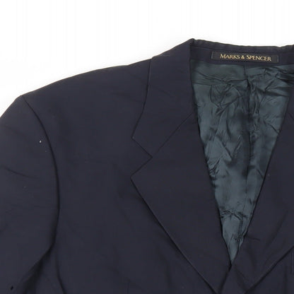 Mens UK Size 38 St Michael Regular Blue Suit Jacket