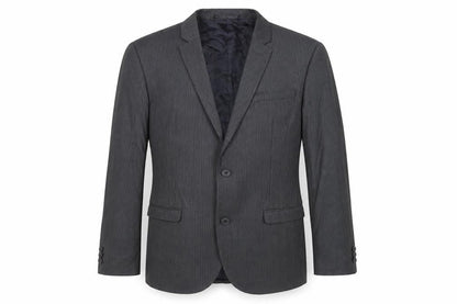 Next Mens Grey Striped Polyester Jacket Suit Jacket Size 38 Regular