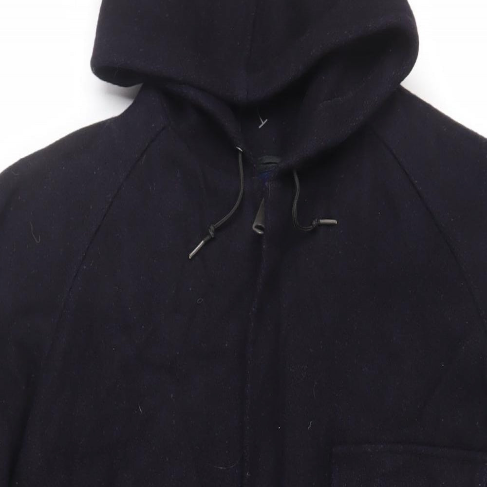 Mens UK Size M Richman Brothers Black Overcoat
