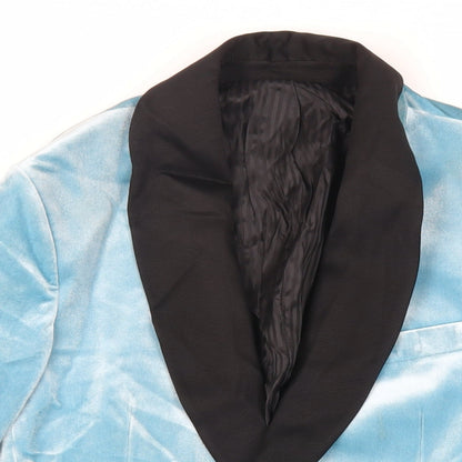 Mens UK Size 38 Zara Man Regular Blue Suit Tuxedo