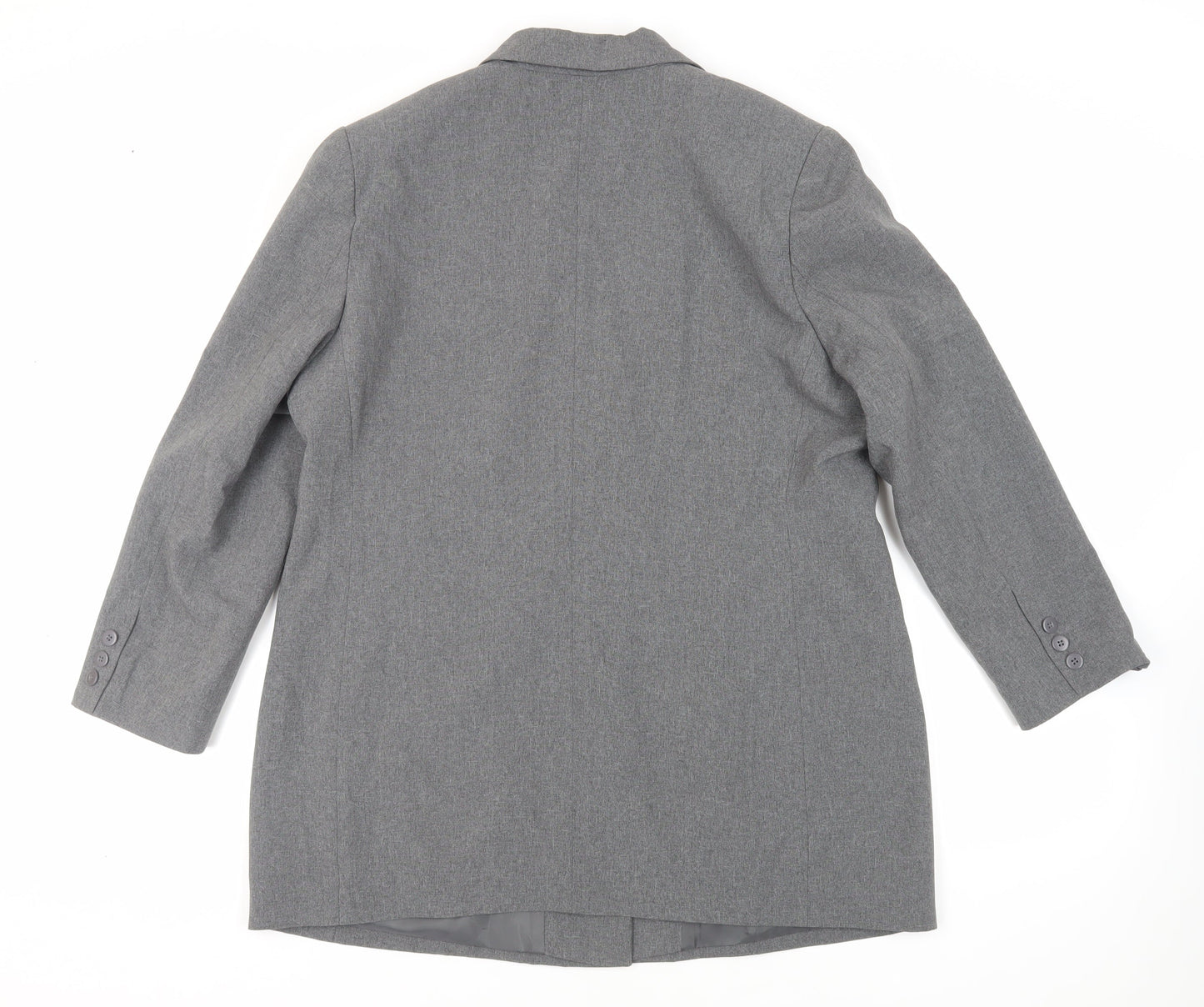 Classics Womens Grey Jacket Blazer Size 18 Button