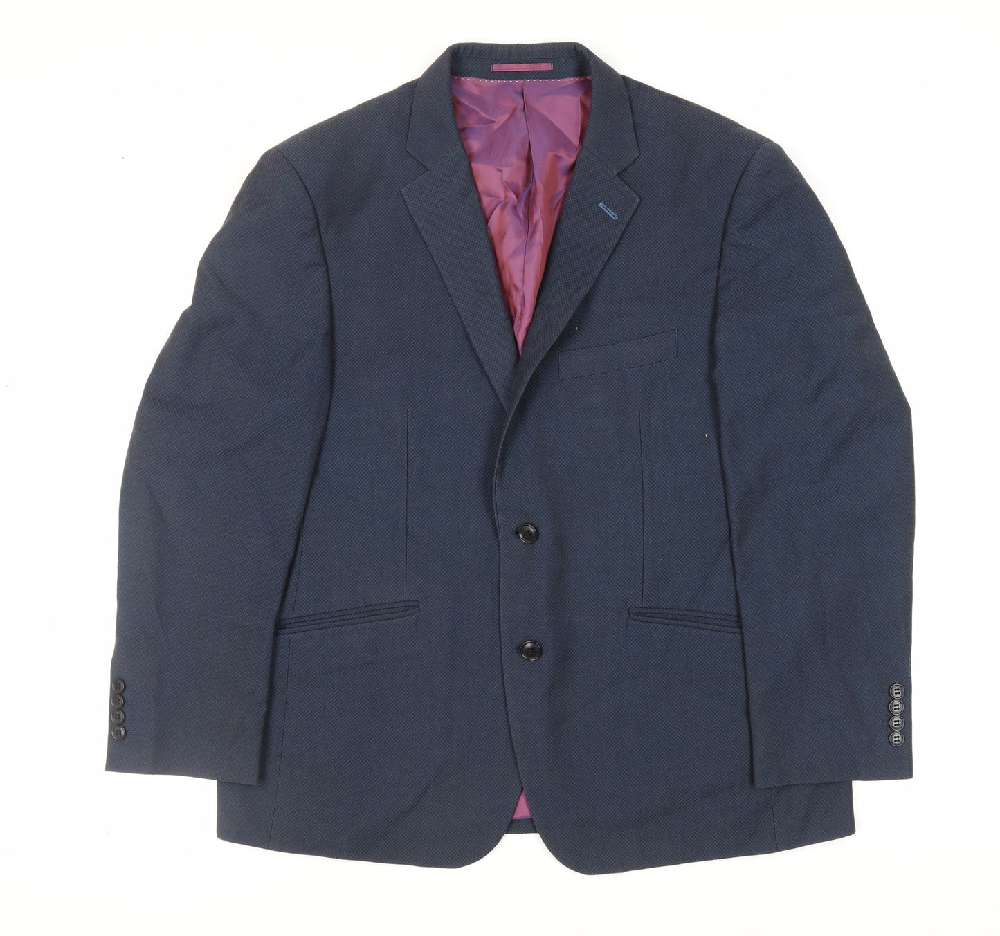 Mens UK Size 44 Daniel Grahame Regular Blue Suit Jacket