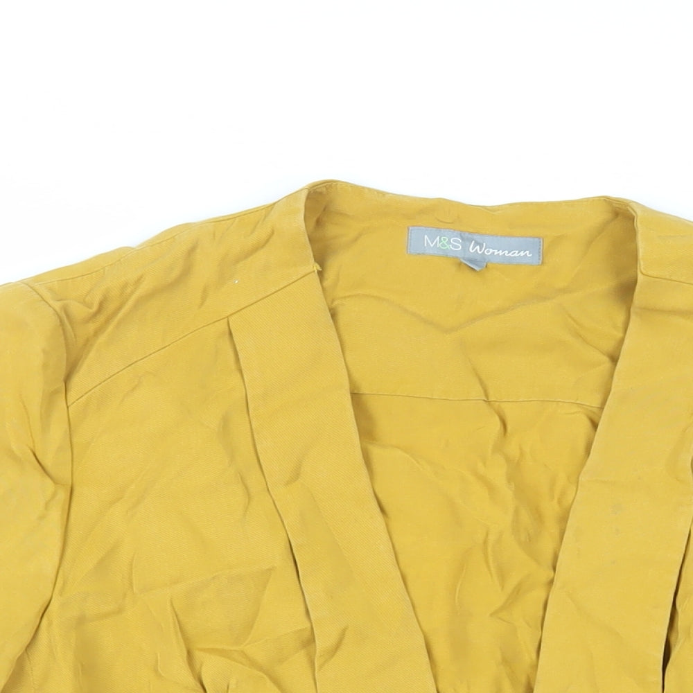 Womens UK Size 12 Marks and Spencer Yellow Jacket