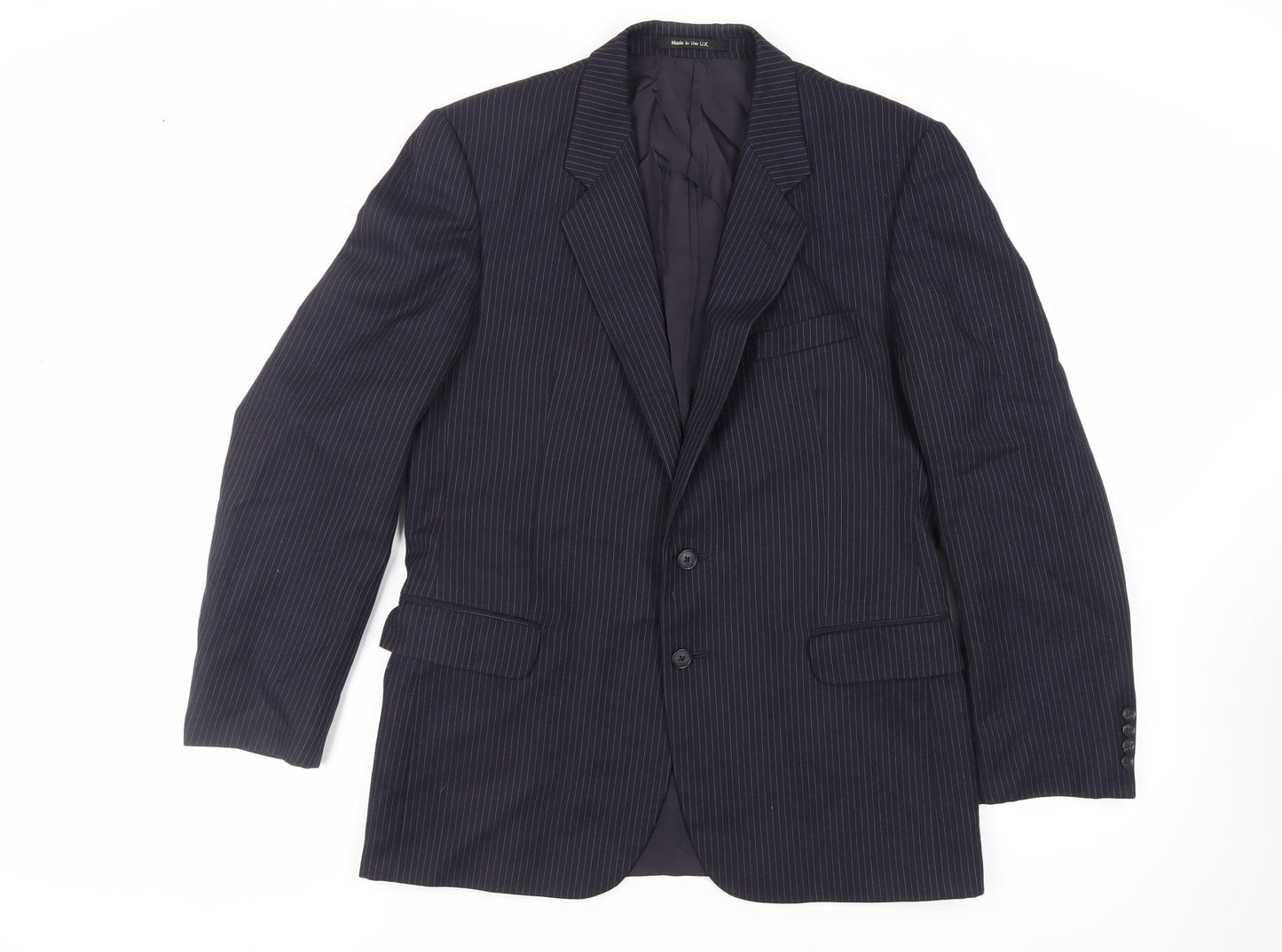 Mens UK Size 40 St Michael Regular Blue Suit Jacket
