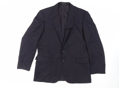 Mens UK Size 40 St Michael Regular Blue Suit Jacket