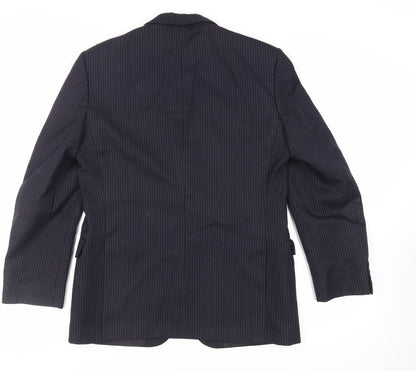Mens UK Size 40 St Michael Regular Blue Suit Jacket