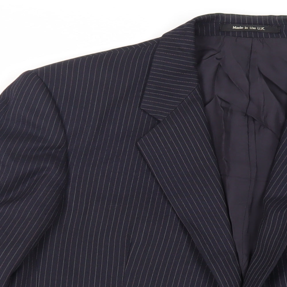 Mens UK Size 40 St Michael Regular Blue Suit Jacket