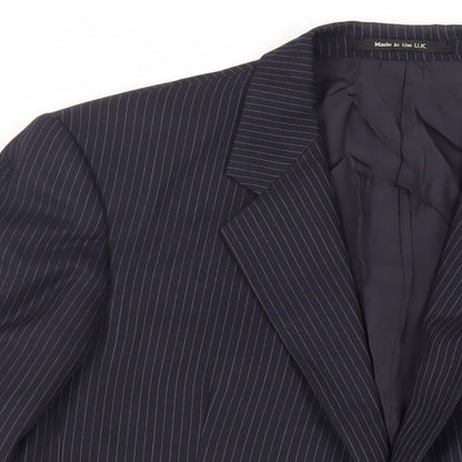 Mens UK Size 40 St Michael Regular Blue Suit Jacket