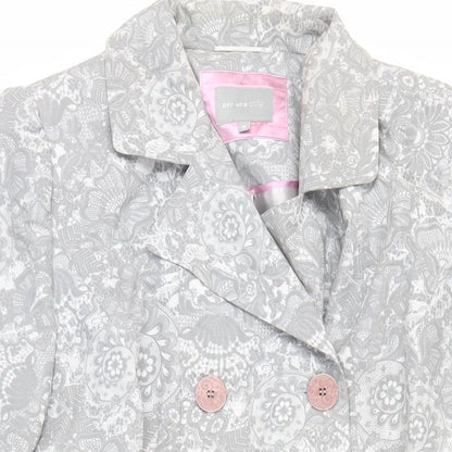 Womens UK Size 18 Per Una Grey Overcoat