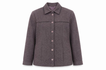 Oscar B. Womens Purple Jacket Size 12 Button - Lightweight