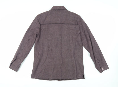 Oscar B. Womens Purple Jacket Size 12 Button - Lightweight