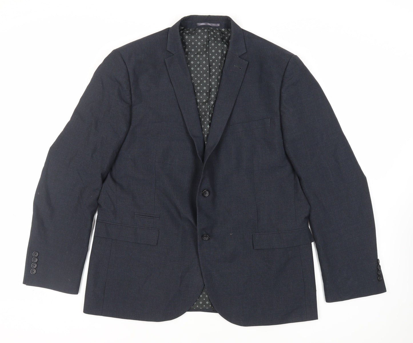 Mens UK Size 46 NEXT Regular Blue Suit Jacket