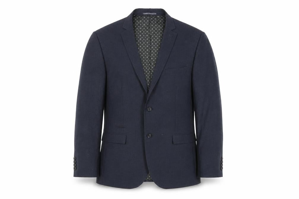 Next Mens Blue Polyester Jacket Suit Jacket Size 46 Regular