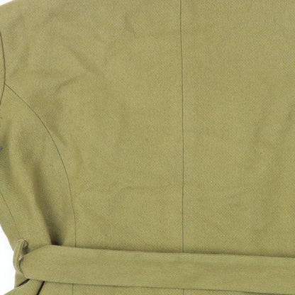 Womens UK Size 12 Topshop Green Pea Coat