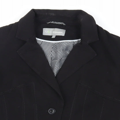 Womens UK Size 10 Marks and Spencer Black Jacket