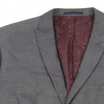Mens UK Size 48 Burton Regular Grey Suit Jacket