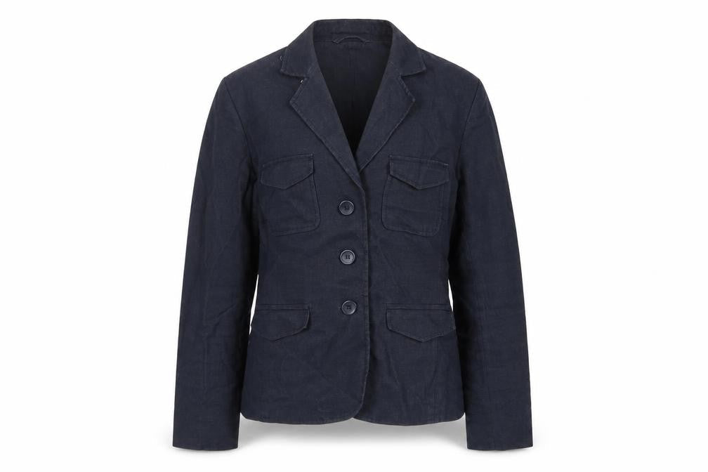 Next Womens Blue Jacket Blazer Size 12 Button