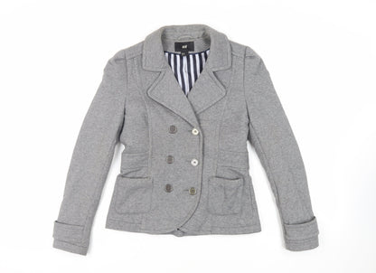 Womens UK Size 12 H&M Grey Jacket