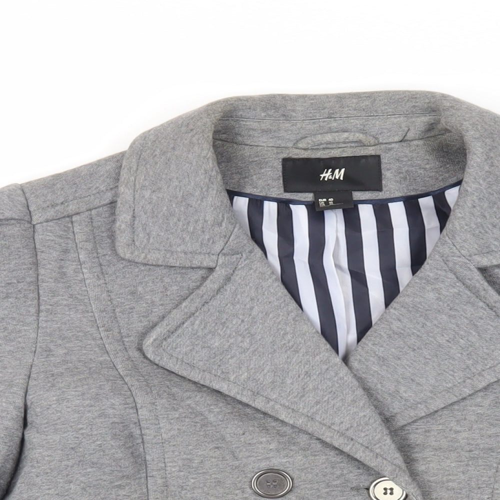 Womens UK Size 12 H&M Grey Jacket