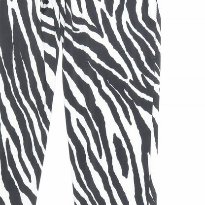 Womens UK Size 10 Boohoo Regular Fit Jogger Black Trousers