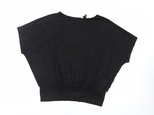 Womens UK Size M New Look Black Basic Blouse
