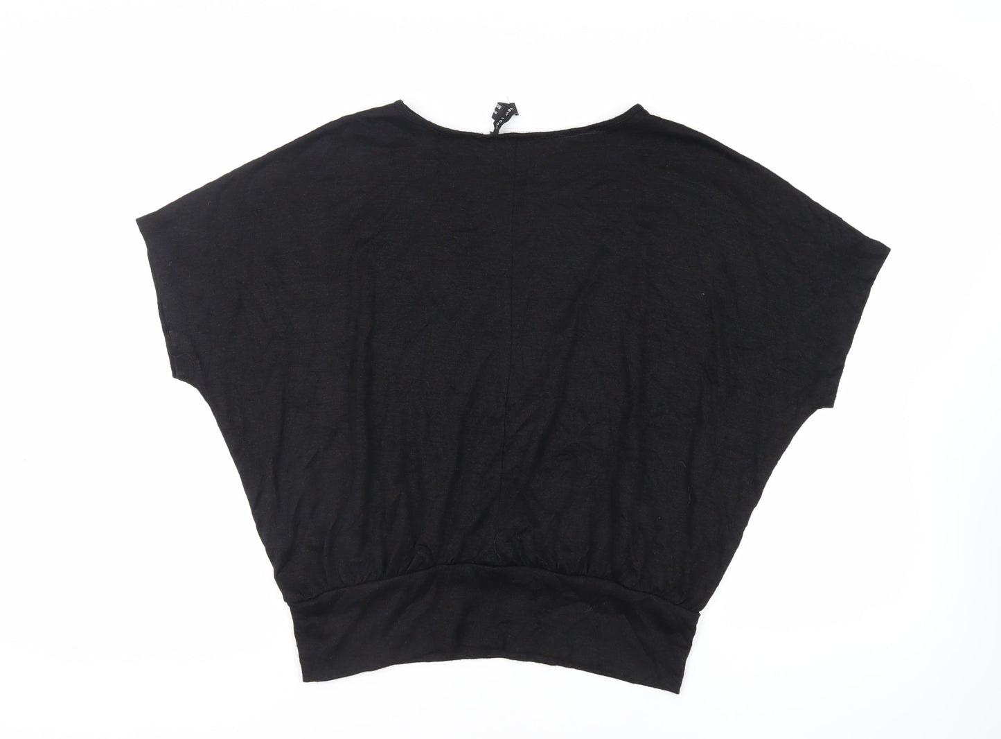 Womens UK Size M New Look Black Basic Blouse