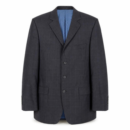 Marks & Spencer Mens Grey Check Wool Jacket Suit Jacket Size 40 Regular