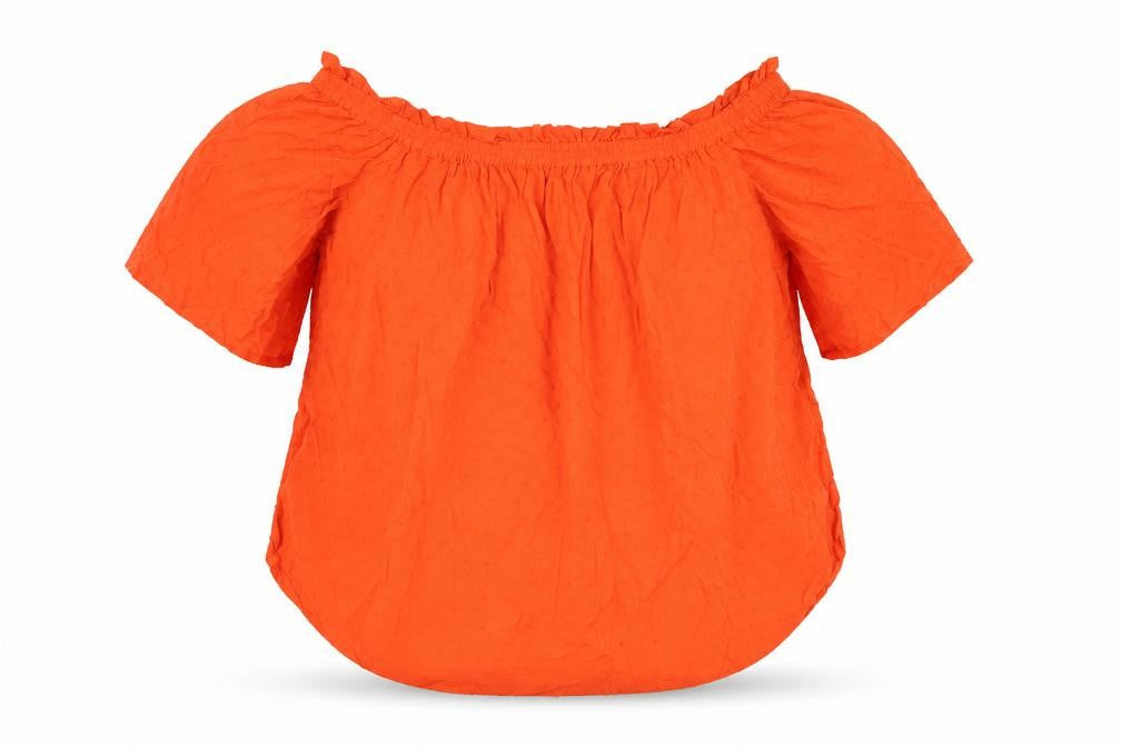 Womens UK Size 14 H&M Orange Basic Blouse