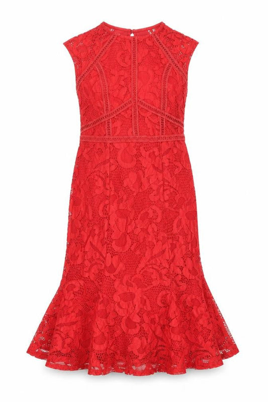 NEXT Womens Red Nylon Mermaid Size 8 Roll Neck Button