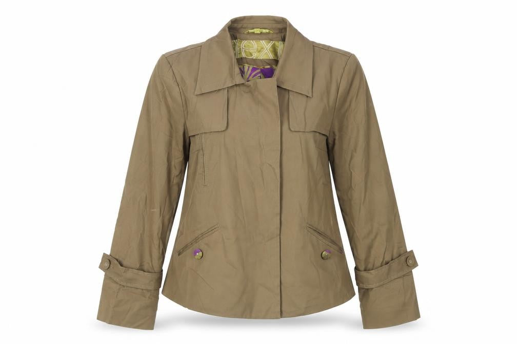 Next Womens Brown Jacket Size 8 Snap