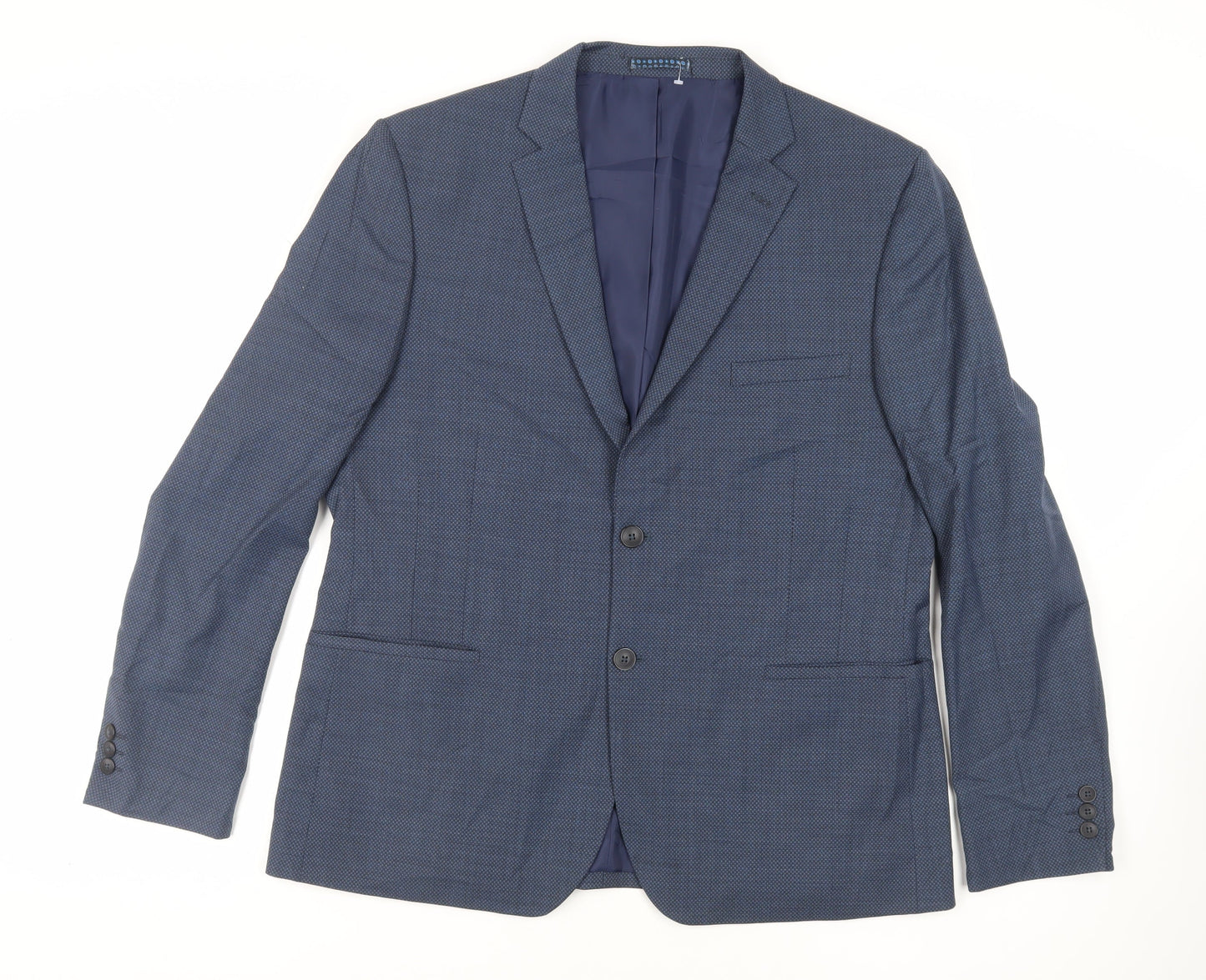 Mens UK Size 44 Marks and Spencer Regular Blue Suit Jacket