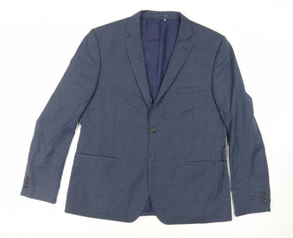 Mens UK Size 44 Marks and Spencer Regular Blue Suit Jacket