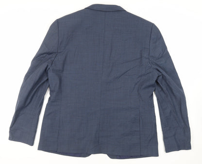 Mens UK Size 44 Marks and Spencer Regular Blue Suit Jacket
