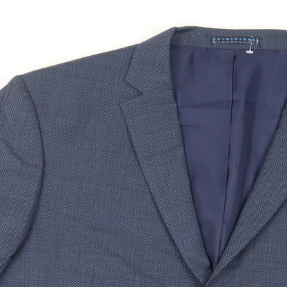 Mens UK Size 44 Marks and Spencer Regular Blue Suit Jacket