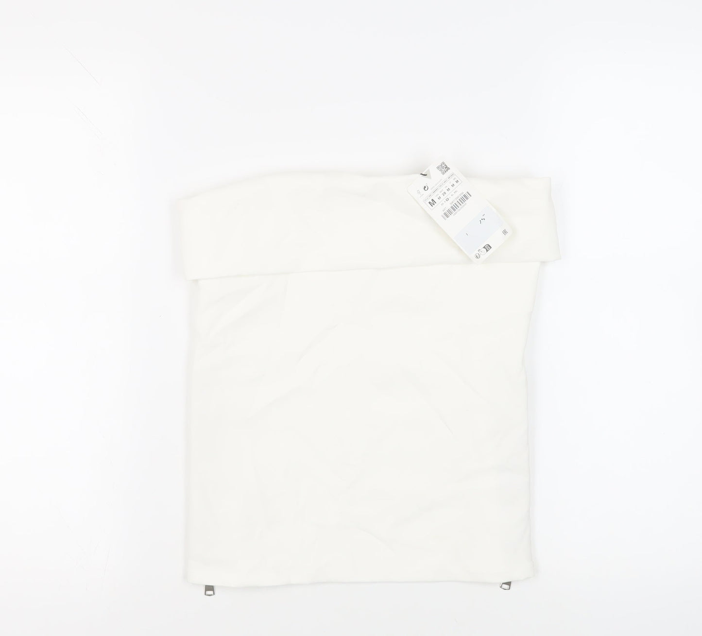 Womens UK Size M Zara White Basic Blouse