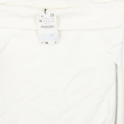 Womens UK Size M Zara White Basic Blouse