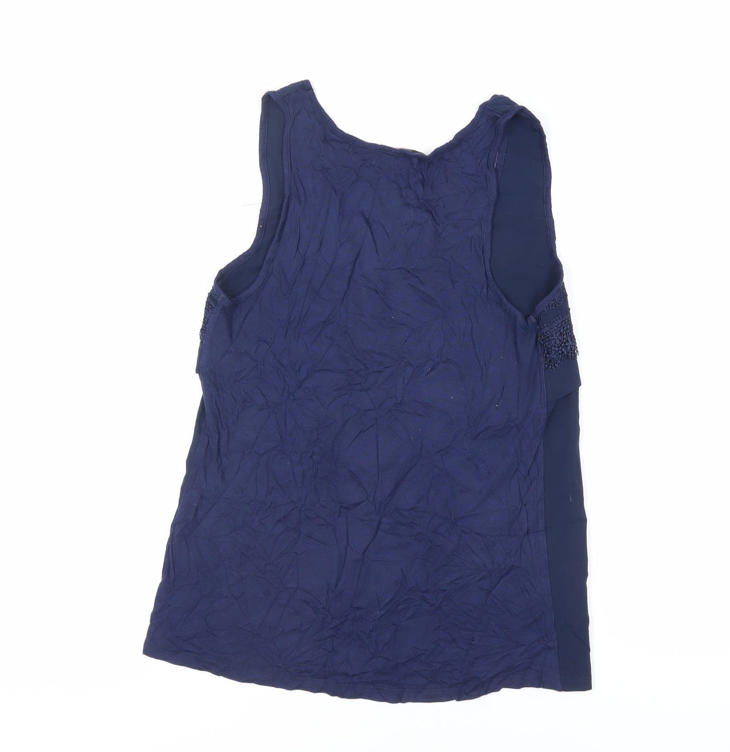 Womens UK Size 12 Warehouse Blue Basic Tank