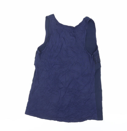 Womens UK Size 12 Warehouse Blue Basic Tank
