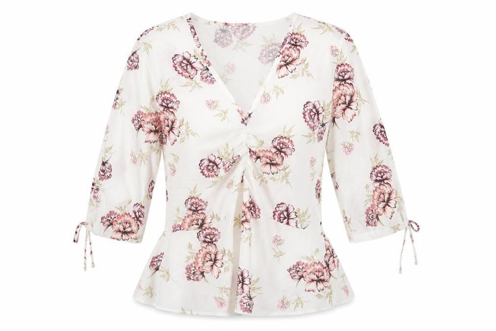 Womens UK Size 14 Select White Basic Blouse