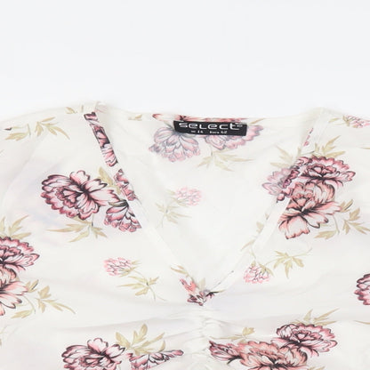 Womens UK Size 14 Select White Basic Blouse